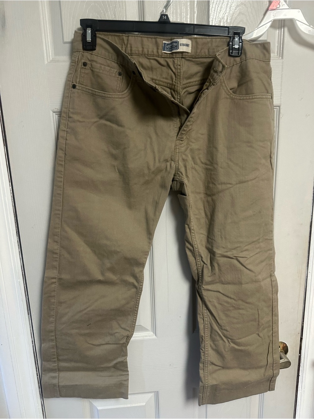 Khaki color Straight-Leg Pants Levi jeans